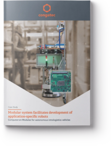 Cover of case study: Computer-on-Modules for autonomous intralogistics vehicles