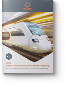 Cover of case study: Best practice in railway infotainment computing